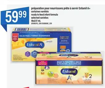 Maxi PRÉPARATION POUR NOURRISSONS PRÊTE À SERVIR ENFAMIL A+, 18X237 ML offer