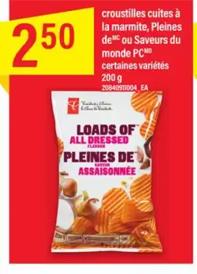 Maxi CROUSTILLES CUITES À LA MARMITE, PLEINES LA MARMITE, PLEINES DEDEMC OU SAVEURS DU OU SAVEURS DU MONDE PC, 200 g offer