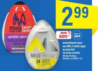 Maxi AROMATISANTS POUR EAU MIO, CRISTAL LÉGER OU KOOL AID, 48 ML/24-56 G offer