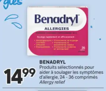 Brunet BENADRYL Produits sélectionnés pour aider à soulager les symptômes d'allergie offer