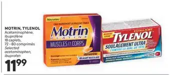 Brunet MOTRIN, TYLENOL Acétaminophène, ibuprofène offer
