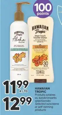 Brunet HAWAIIAN TROPIC Produits solaires ou autobronzants sélectionnés offer