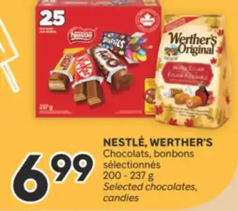 Brunet NESTLÉ, WERTHER'S Chocolats, bonbons sélectionnés offer