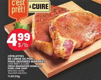 Marché Bonichoix FRESH MARINATED BONELESS PORK LOIN CHOP offer