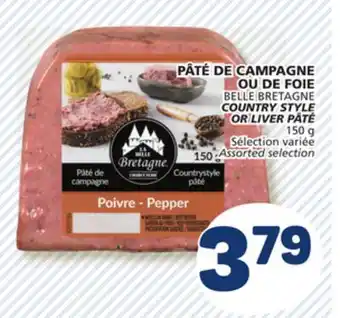 Marché Bonichoix BELLE BRETAGNE COUNTRY STYLE OR LIVER PÂTÉ offer