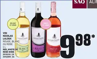 Provigo VIN NICOLAS LALOUX, 1 L offer