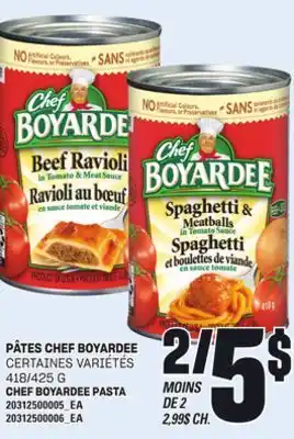 Provigo PÂTES CHEF BOYARDEE 418/425 g offer