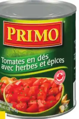 Giant Tiger Primo canned tomatoes offer