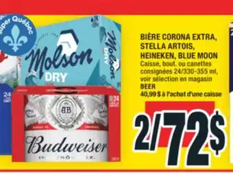 Super C BIÈRE CORONA EXTRA, STELLA ARTOIS, HEINEKEN, BLUE MOON | BEER offer