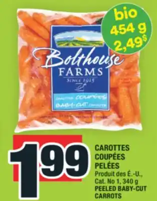 Super C CAROTTES COUPÉES PELÉES BOLTHOUSE FARMS | BOLTHOUSE FARMS PEELED BABY-CUT CARROTS offer