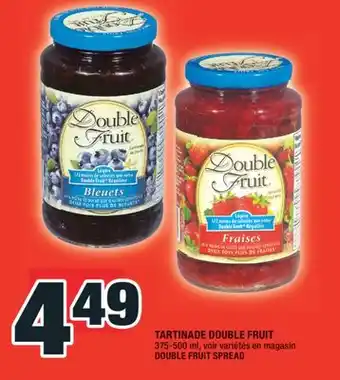 Super C TARTINADE DOUBLE FRUIT | DOUBLE FRUIT SPREAD offer