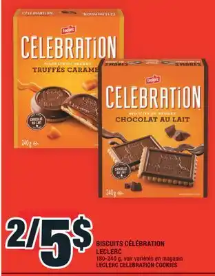 Super C BISCUITS CÉLÉBRATION LECLERC | LECLERC CELEBRATION COOKIES offer