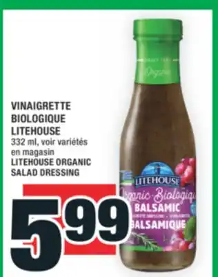Super C VINAIGRETTE BIOLOGIQUE LITEHOUSE | LITEHOUSE ORGANIC SALAD DRESSING offer