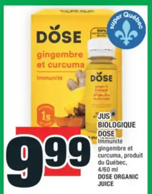 Super C JUS BIOLOGIQUE DOSE | DOSE ORGANIC JUICE offer