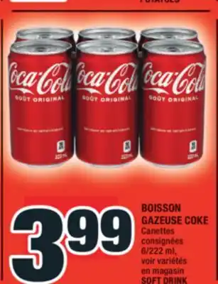 Super C BOISSON GAZEUSE COKE | SOFT DRINK offer