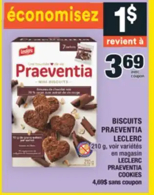 Super C BISCUITS PRAEVENTIA LECLERC | LECLERC PRAEVENTIA COOKIES offer