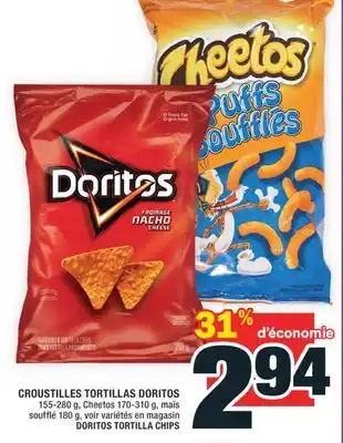 Super C CROUSTILLES TORTILLAS DORITOS | DORITOS TORTILLA CHIPS offer