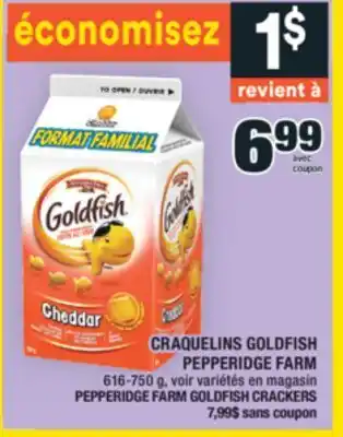 Super C CRAQUELINS GOLDFISH PEPPERIDGE FARM | PEPPERIDGE FARM GOLDFISH CRACKERS offer