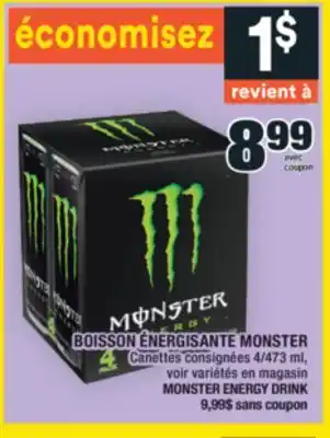 Super C BOISSON ÉNERGISANTE MONSTER | MONSTER ENERGY DRINK offer