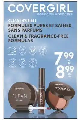 Jean Coutu COVERGIRL CLEAN & FRAGRANCE-FREE FORMULAS offer