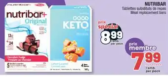 Jean Coutu NUTRIBAR Meal replacement bars offer