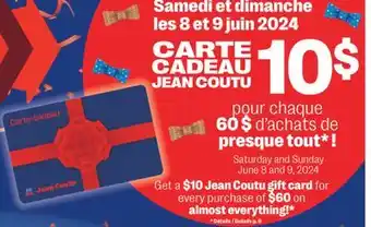 Jean Coutu JEAN COUTU Gift Card offer