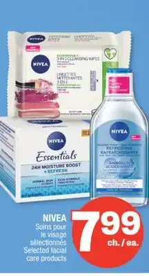 Jean Coutu NIVEA Selected facial care products offer