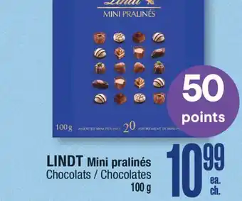 Jean Coutu LINDT Mini pralinés Chocolates offer
