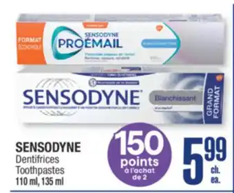 Jean Coutu SENSODYNE Dentifrices Toothpastes offer