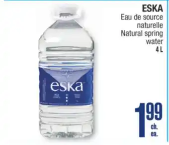 Jean Coutu ESKA Natural spring water offer