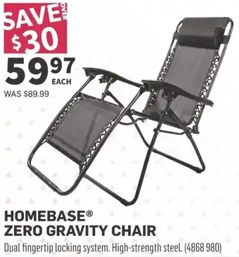 Co-op HOMEBASE ZERO GRAVITY CHAIR offer