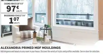 Co-op ALEXANDRIA PRIMED MDF MOULDINGS offer