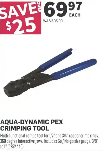 Co-op AQUA-DYNAMIC PEX CRIMPING TOOL offer