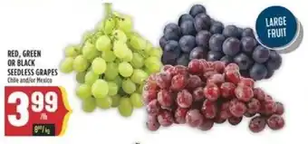 Marché Adonis RED, GREEN OR BLACK SEEDLESS GRAPES offer