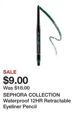 Sephora SEPHORA COLLECTION Waterproof 12HR Retractable Eyeliner Pencil offer