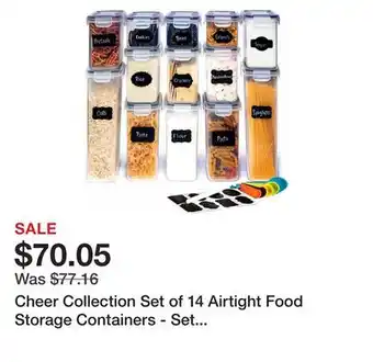 Bed Bath & Beyond Cheer Collection Set of 14 Airtight Food Storage Containers - Set of 14 offer