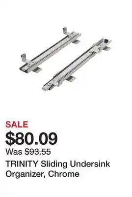 Bed Bath & Beyond TRINITY Sliding Undersink Organizer, Chrome offer