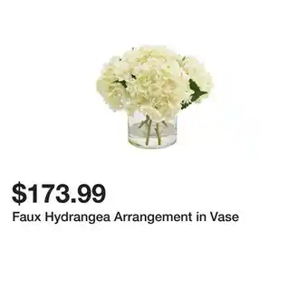 Wayfair Faux Hydrangea Arrangement in Vase offer