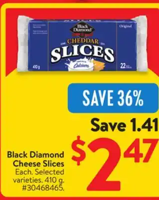 Walmart Black Diamond Cheese Slices offer