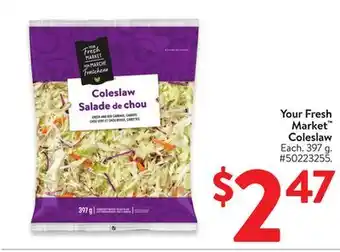 Walmart Your Fresh Market Coleslaw offer