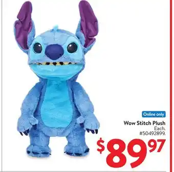 Walmart Wow Stitch Plush offer