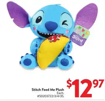 Walmart Stitch Feed Me Plush offer