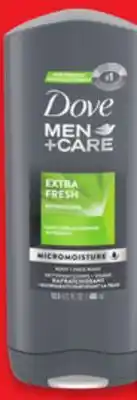 Walmart Dove or Dove Men+ Care Body Wash offer