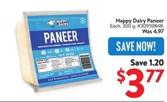 Walmart Happy Dairy Paneer offer