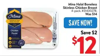 Walmart Mina Halal Boneless Skinless Chicken Breast offer