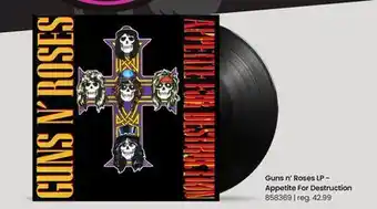 Toys R us Guns n' Roses LP - Appetite For Destruction offer