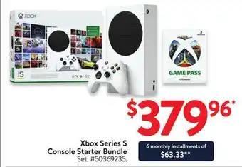 Walmart Xbox Series S Console Starter Bundle offer