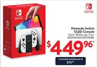 Walmart Nintendo Switch OLED Console offer