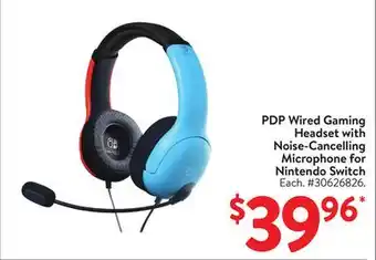 Walmart PDP Wired Gaming Headset with Noise-Cancelling Microphone for Nintendo Switch offer