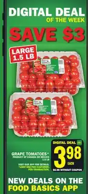Food Basics GRAPE TOMATOES offer